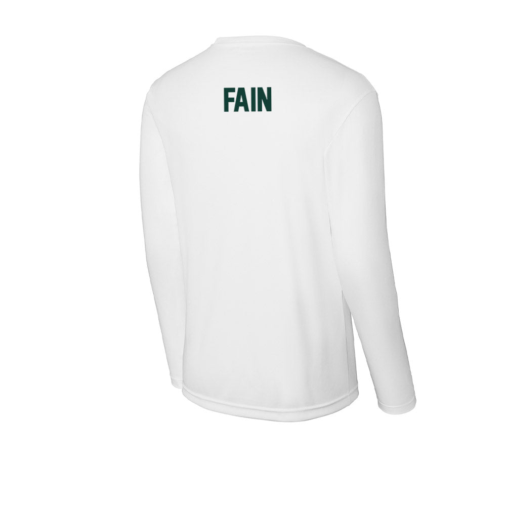 Michigan State - NCAA Women's Gymnastics : Riley Fain - Activewear Long Sleeve T-Shirt-1