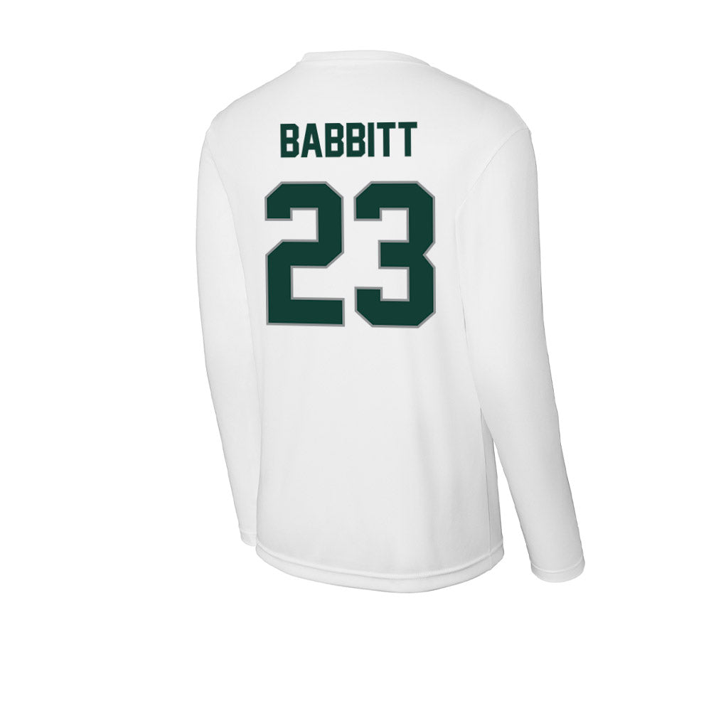 Michigan State - NCAA Football : Peyton Babbitt - Activewear Long Sleeve T-Shirt-1