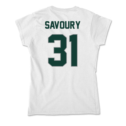 Michigan State - NCAA Football : Jayden Savoury - Soft Style Women’s T-Shirt-1