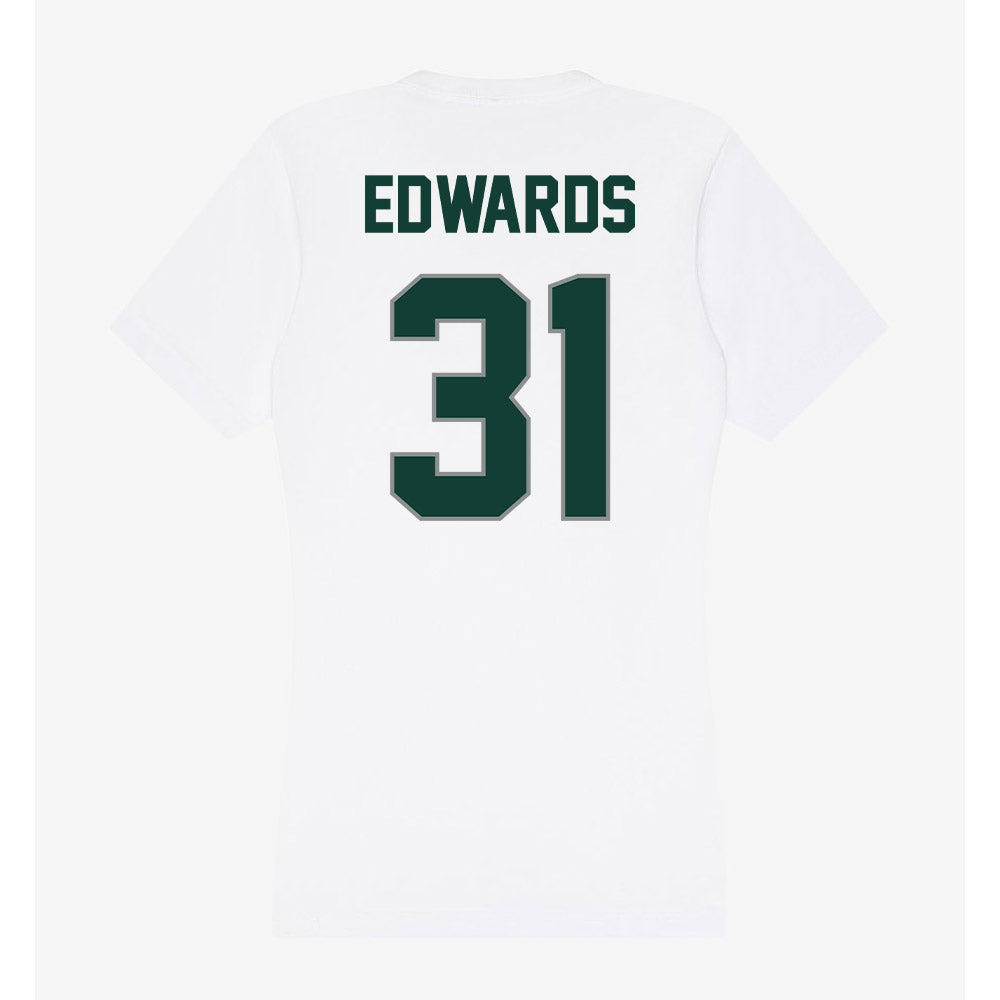 Michigan State - NCAA Football : Deuce Edwards - Women's V-Neck T-Shirt-1