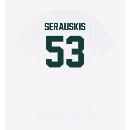 Michigan State - NCAA Football : Trey Serauskis - Women's V-Neck T-Shirt-1