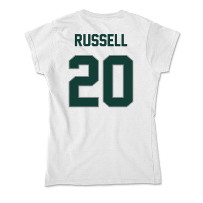 Michigan State - NCAA Men's Ice Hockey : Daniel Russell - Soft Style Women’s T-Shirt-1