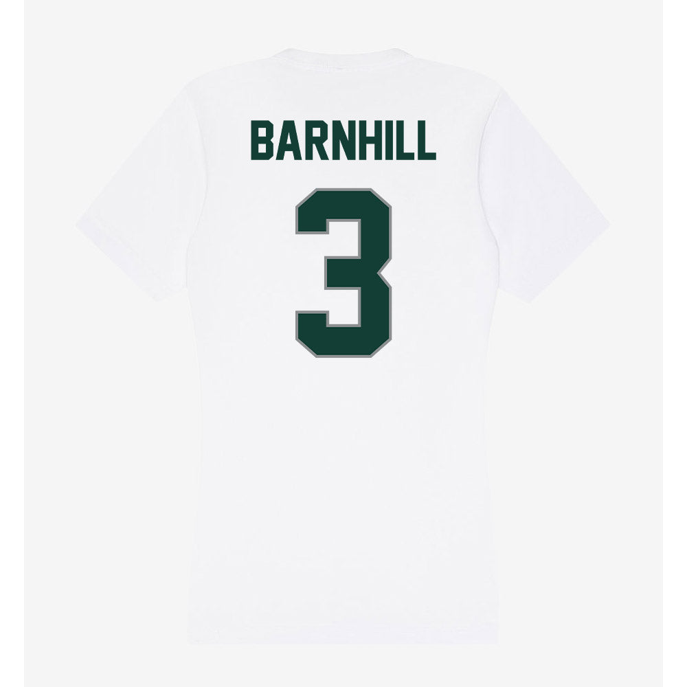 Michigan State - NCAA Men's Ice Hockey : Sean Barnhill - Women's V-Neck T-Shirt-1