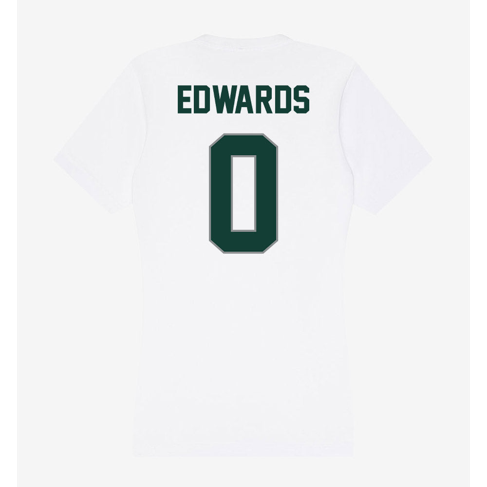 Michigan State - NCAA Football : Cam Edwards - Women's V-Neck T-Shirt-1