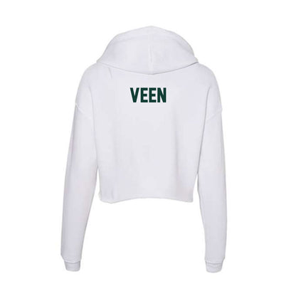 Michigan State - NCAA Women's Track & Field : Makenna Veen - Women's Crop Fleece Hoodie-1