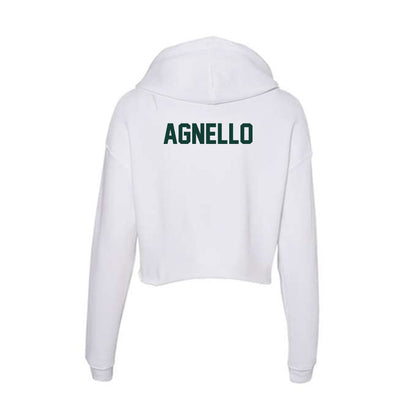 Michigan State - NCAA Wrestling : Sammy Agnello - Women's Crop Fleece Hoodie-1