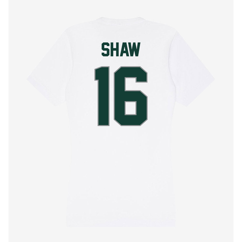 Michigan State - NCAA Football : Adam Shaw - Women's V-Neck T-Shirt-1