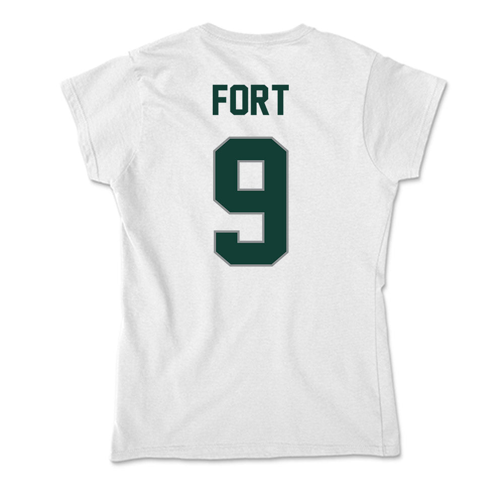 Michigan State - NCAA Men's Basketball : Lorenzo Fort - Soft Style Women’s T-Shirt-1
