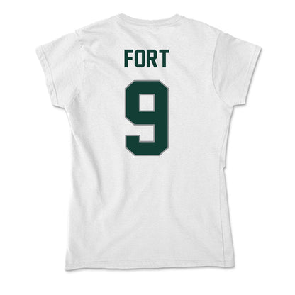 Michigan State - NCAA Men's Basketball : Lorenzo Fort - Soft Style Women’s T-Shirt-1
