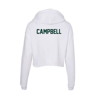 Michigan State - NCAA Football : Collin Campbell - Women's Crop Fleece Hooded Sweatshirt-1