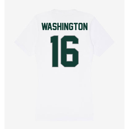 Michigan State - NCAA Football : Zachary Washington - Women's V-Neck T-Shirt-1