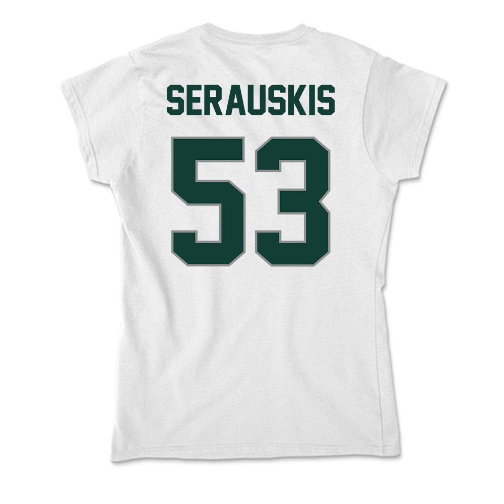 Michigan State - NCAA Football : Trey Serauskis - Soft Style Women’s T-Shirt-1