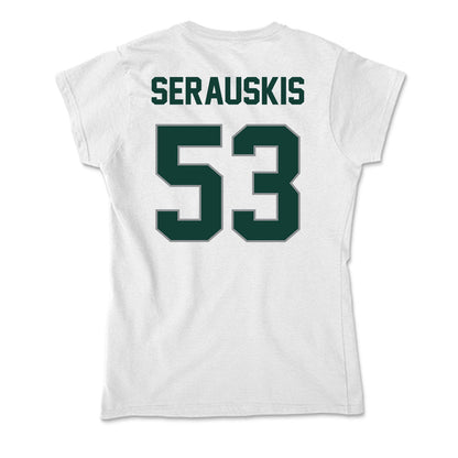 Michigan State - NCAA Football : Trey Serauskis - Soft Style Women’s T-Shirt-1