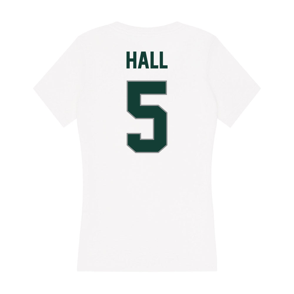 Michigan State - NCAA Football : Jordan Hall - Women's V-Neck T-Shirt-1