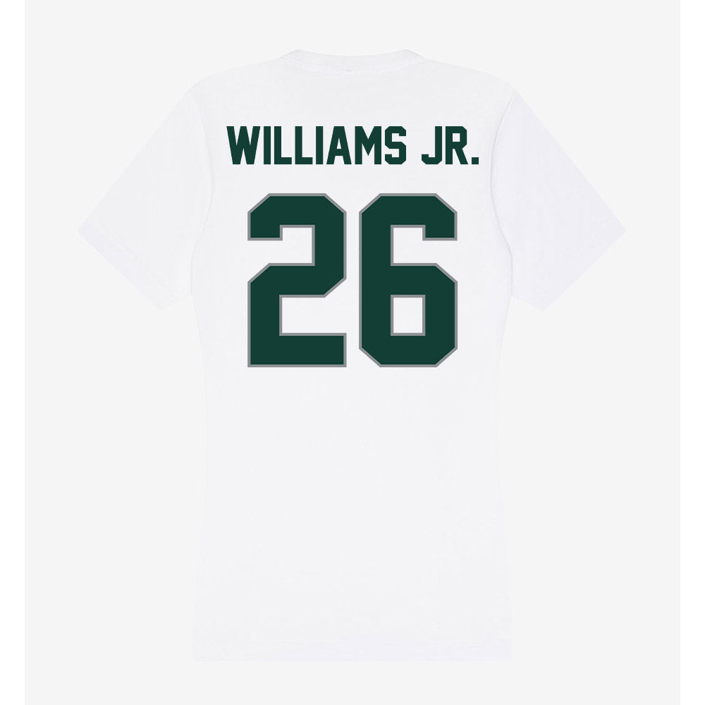 Michigan State - NCAA Football : Cedric Williams Jr. - Women's V-Neck T-Shirt-1