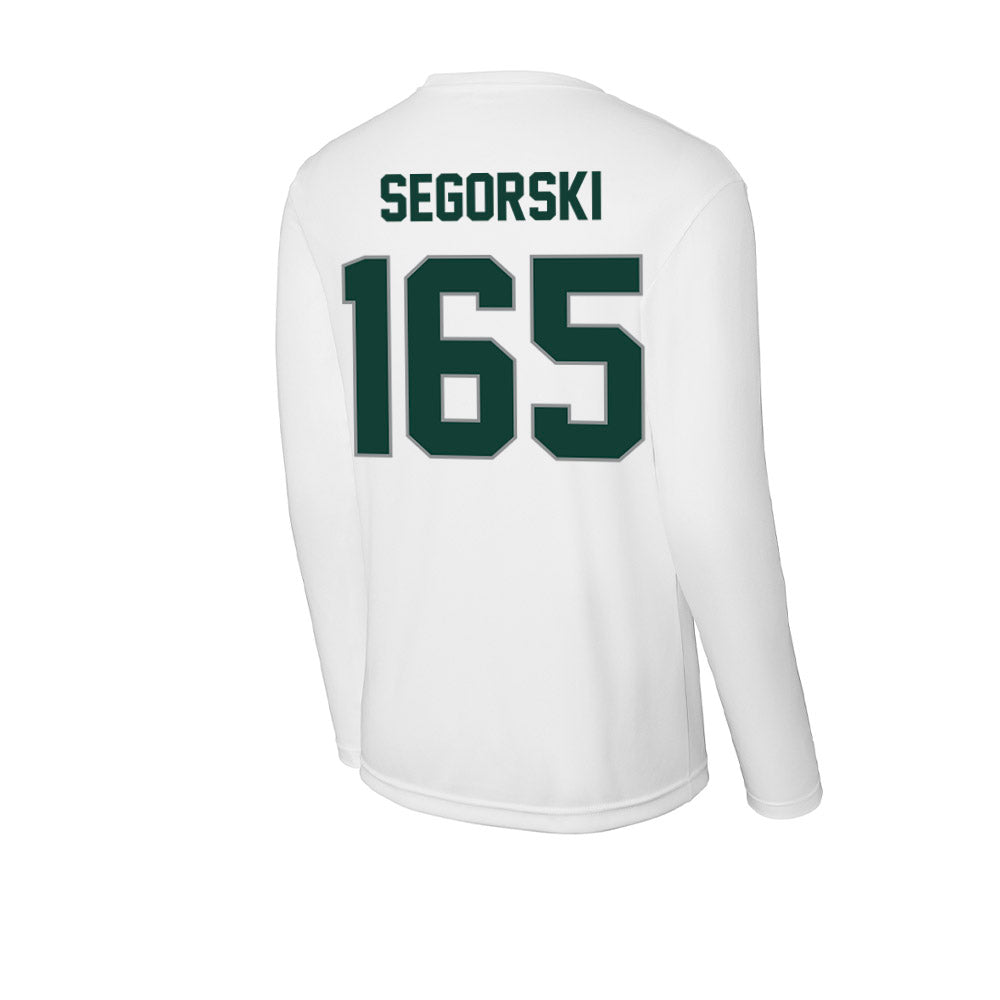 Michigan State - NCAA Wrestling : Owen Segorski - Activewear Long Sleeve T-Shirt-1