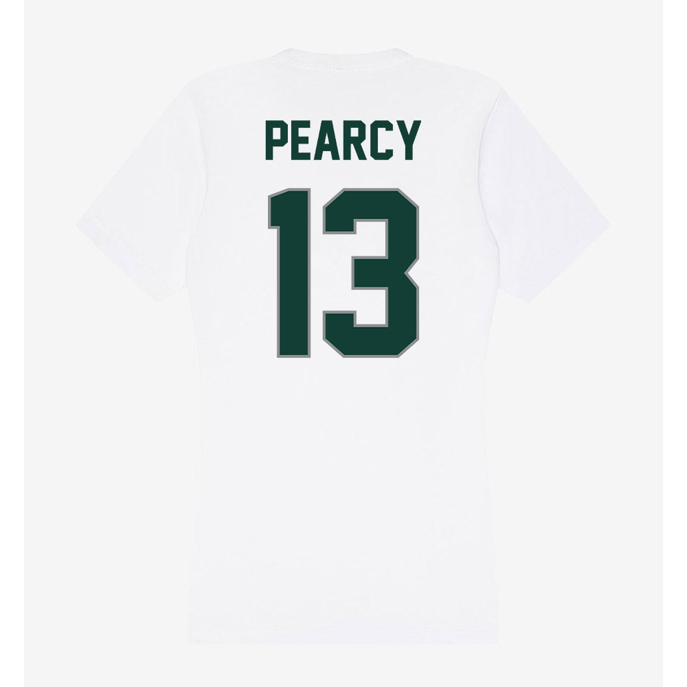 Michigan State - NCAA Women's Soccer : LJ Pearcy - Women's V-Neck T-Shirt-1