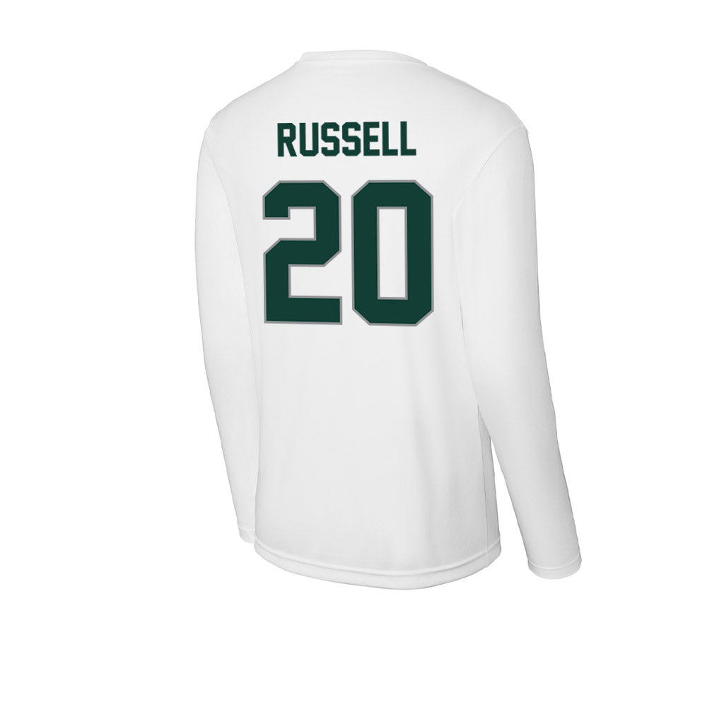 Michigan State - NCAA Men's Ice Hockey : Daniel Russell - Activewear Long Sleeve T-Shirt