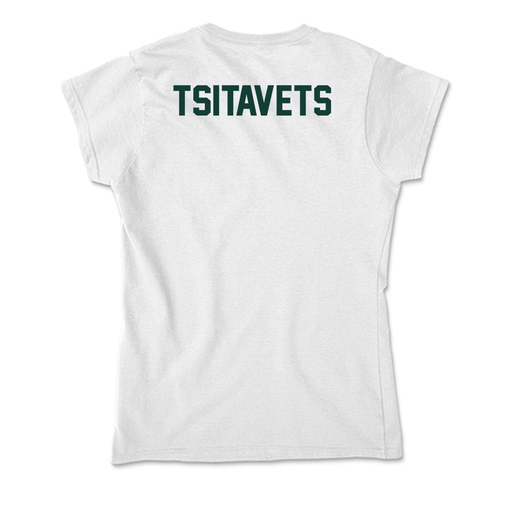 Michigan State - NCAA Women's Tennis : Anna Tsitavets - Soft Style Women’s T-Shirt-1