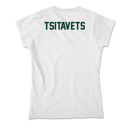 Michigan State - NCAA Women's Tennis : Anna Tsitavets - Soft Style Women’s T-Shirt-1