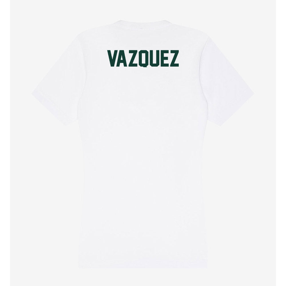 Michigan State - NCAA Cheerleading : Xavier Vazquez - Women's V-Neck T-Shirt-1