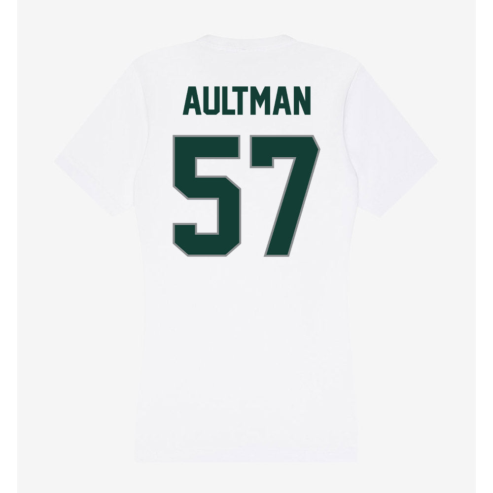 Michigan State - NCAA Football : Hudson Aultman - Women's V-Neck T-Shirt-1