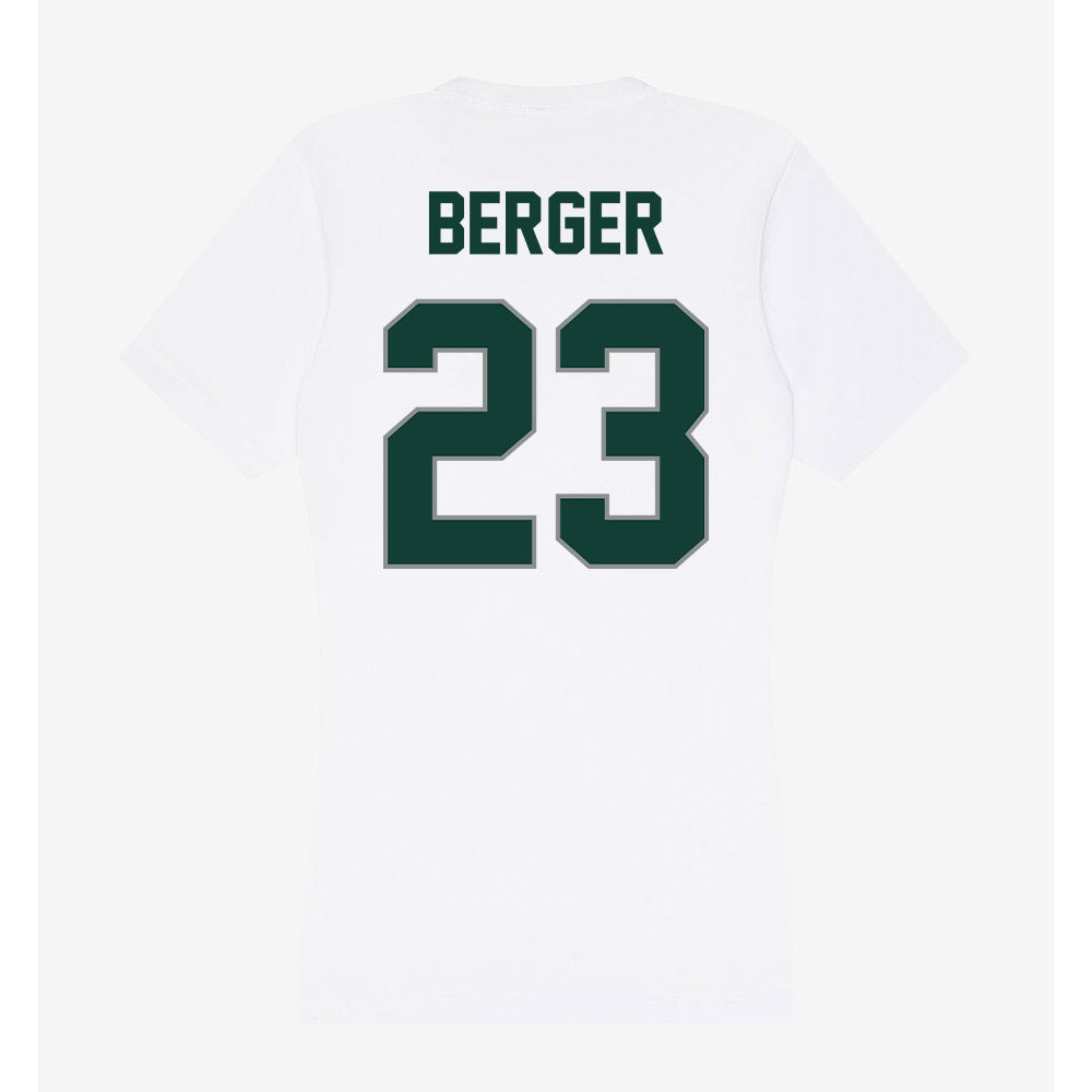 Michigan State - NCAA Women's Volleyball : Cameron Berger - Women's V-Neck T-Shirt-1