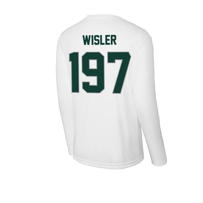 Michigan State - NCAA Wrestling : Kael Wisler - Activewear Long Sleeve T-Shirt-1