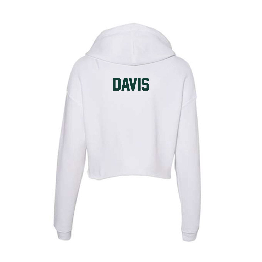 Michigan State - NCAA Cheerleading : Kaia Davis - Women's Crop Fleece Hoodie-1