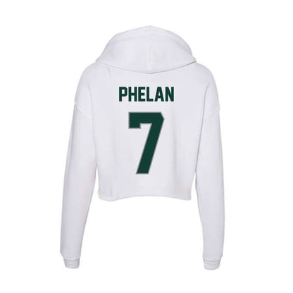 Michigan State - NCAA Men's Soccer : Aidan Phelan - Women's Crop Fleece Hoodie-1