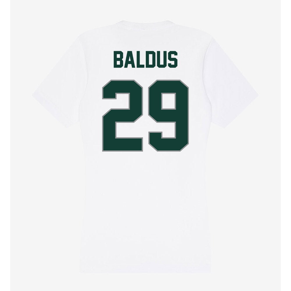 Michigan State - NCAA Women's Soccer : Addison Baldus - Women's V-Neck T-Shirt-1