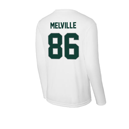 Michigan State - NCAA Football : Ethan Melville - Activewear Long Sleeve T-Shirt-1