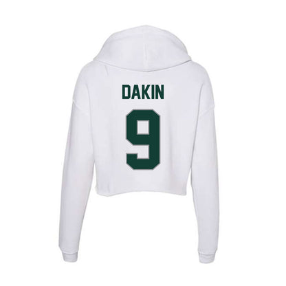Michigan State - NCAA Football : Rhys Dakin - Women's Crop Fleece Hoodie-1
