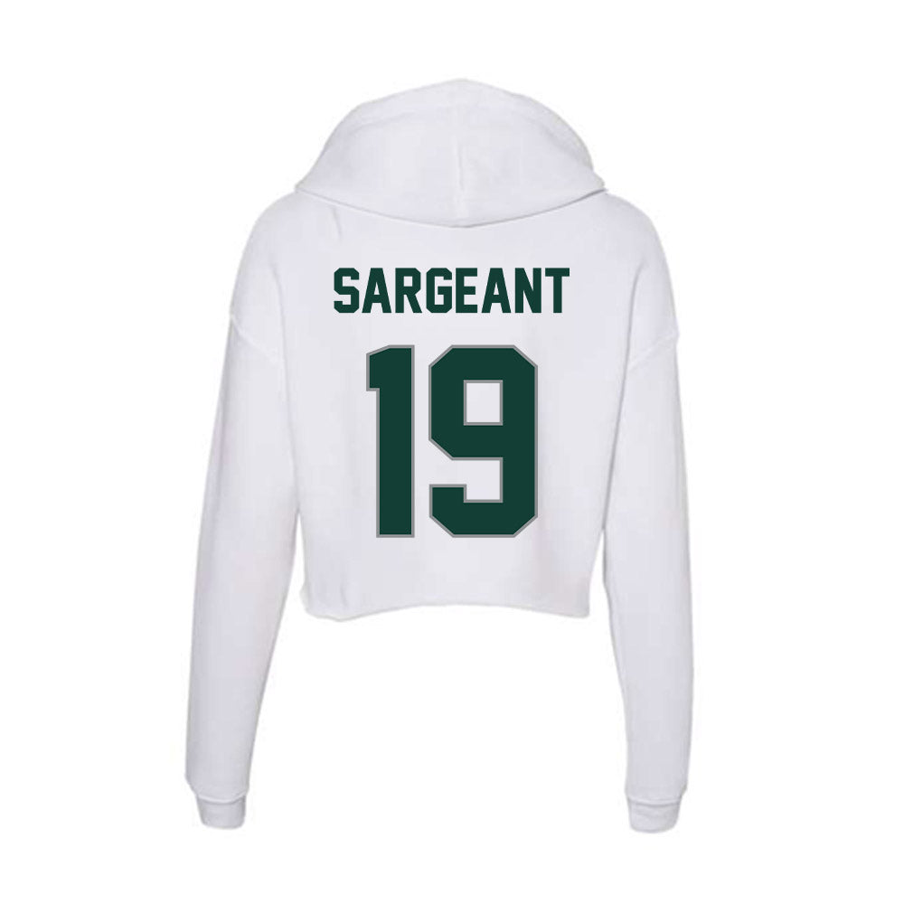 Michigan State - NCAA Women's Soccer : Emerson Sargeant - Women's Crop Fleece Hoodie-1