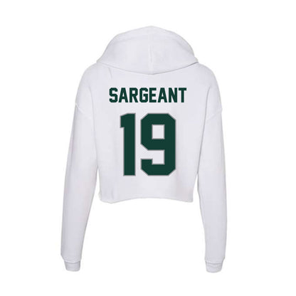 Michigan State - NCAA Women's Soccer : Emerson Sargeant - Women's Crop Fleece Hoodie-1