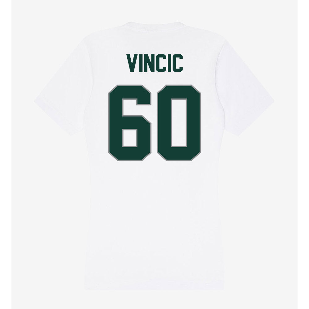 Michigan State - NCAA Football : Luka Vincic - Women's V-Neck T-Shirt-1
