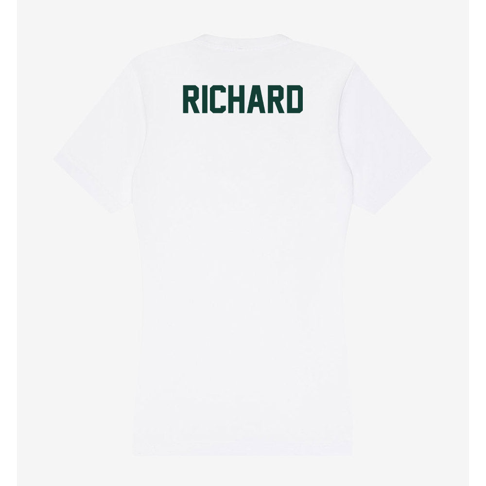 Michigan State - NCAA Football : Michael Richard - Women's V-Neck T-Shirt-1