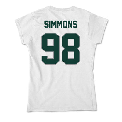 Michigan State - NCAA Football : Derrick Simmons - Soft Style Women’s T-Shirt-1