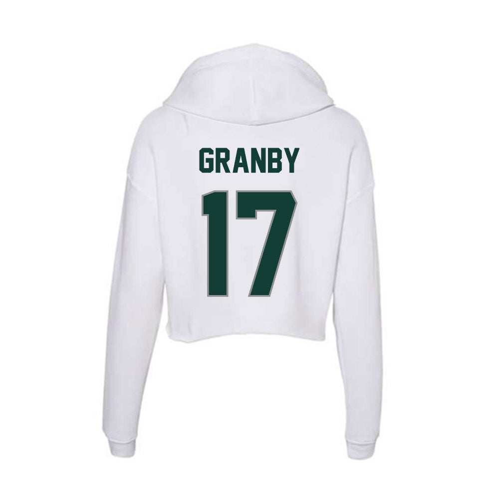 Michigan State - NCAA Football : Jonathan Granby - Women's Crop Fleece Hoodie-1