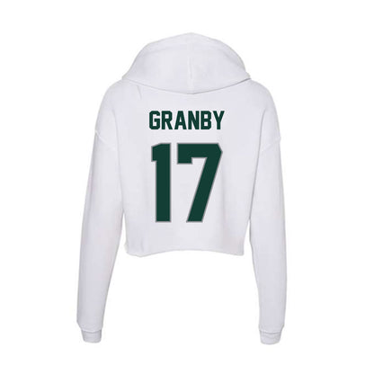 Michigan State - NCAA Football : Jonathan Granby - Women's Crop Fleece Hoodie-1