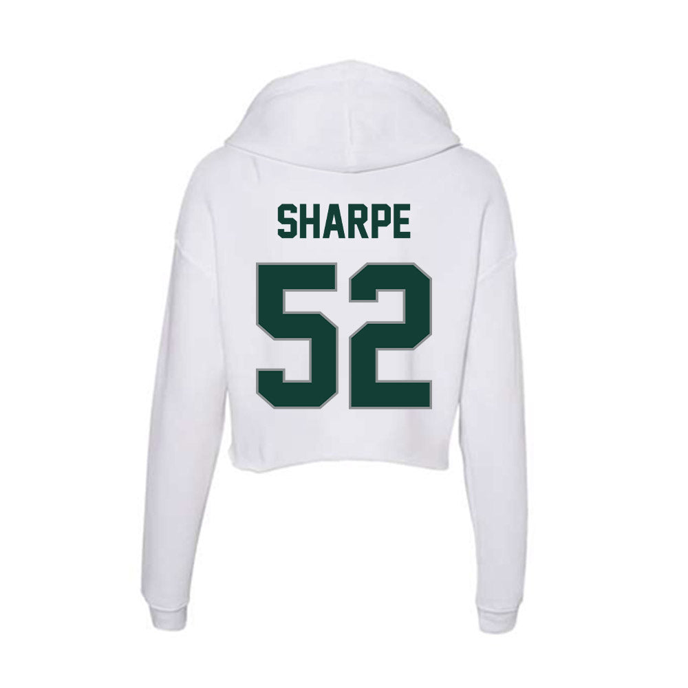 Michigan State - NCAA Football : Nickolus Sharpe - Women's Crop Fleece Hooded Sweatshirt-1