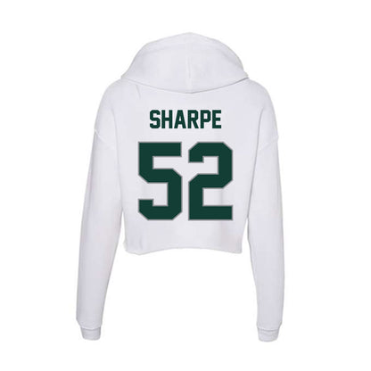 Michigan State - NCAA Football : Nickolus Sharpe - Women's Crop Fleece Hooded Sweatshirt-1