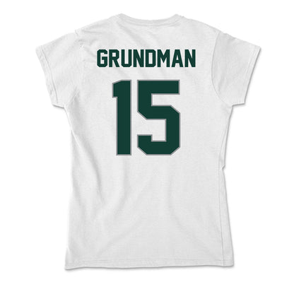 Michigan State - NCAA Baseball : Gannon Grundman - Soft Style Women’s T-Shirt-1
