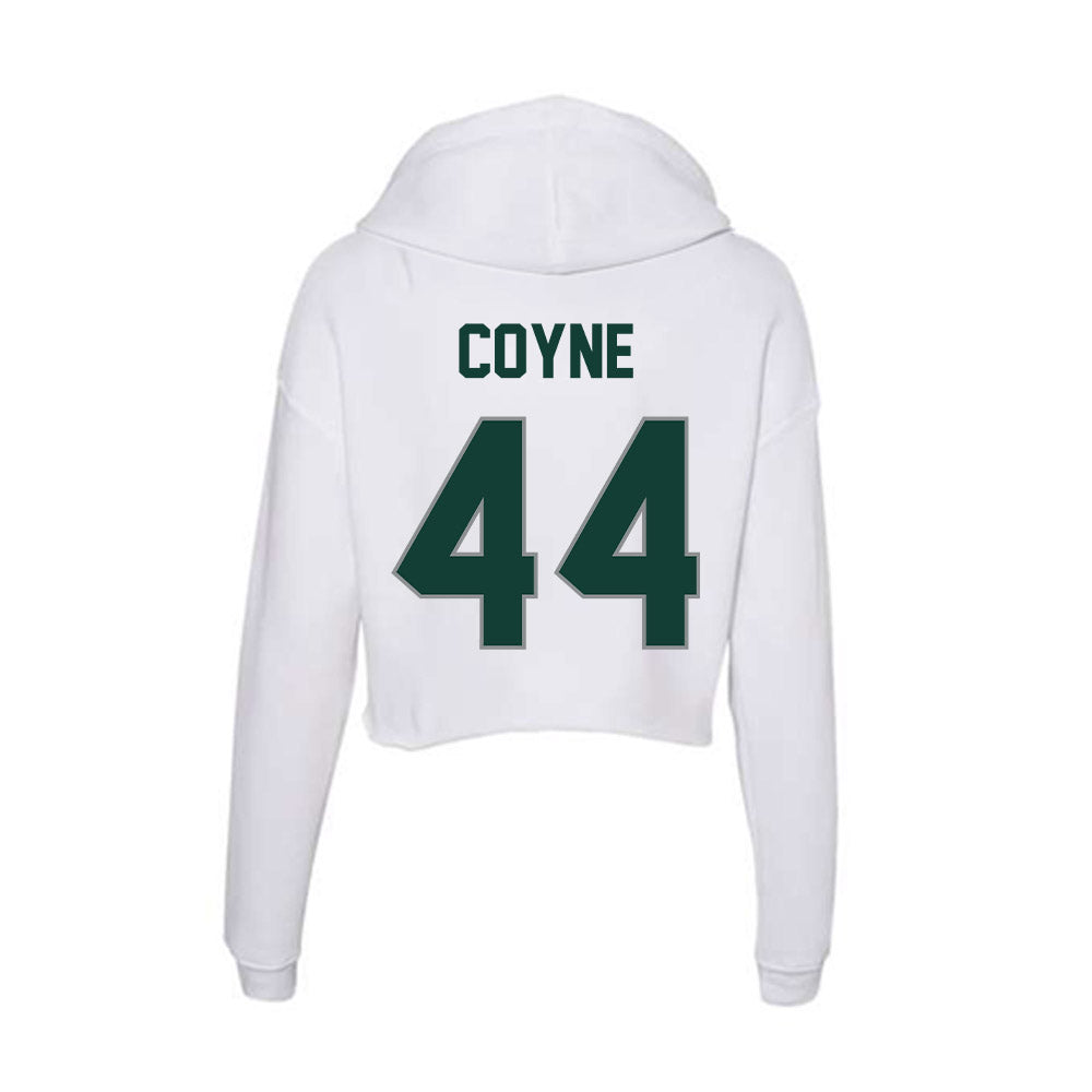 Michigan State - NCAA Football : Jay Coyne - Women's Crop Fleece Hoodie-1