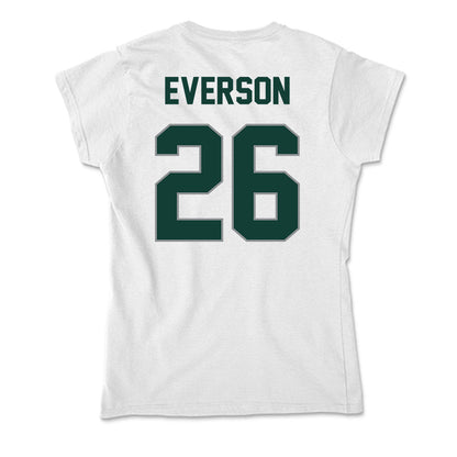 Michigan State - NCAA Baseball : Andrew Everson - Soft Style Women’s T-Shirt-1