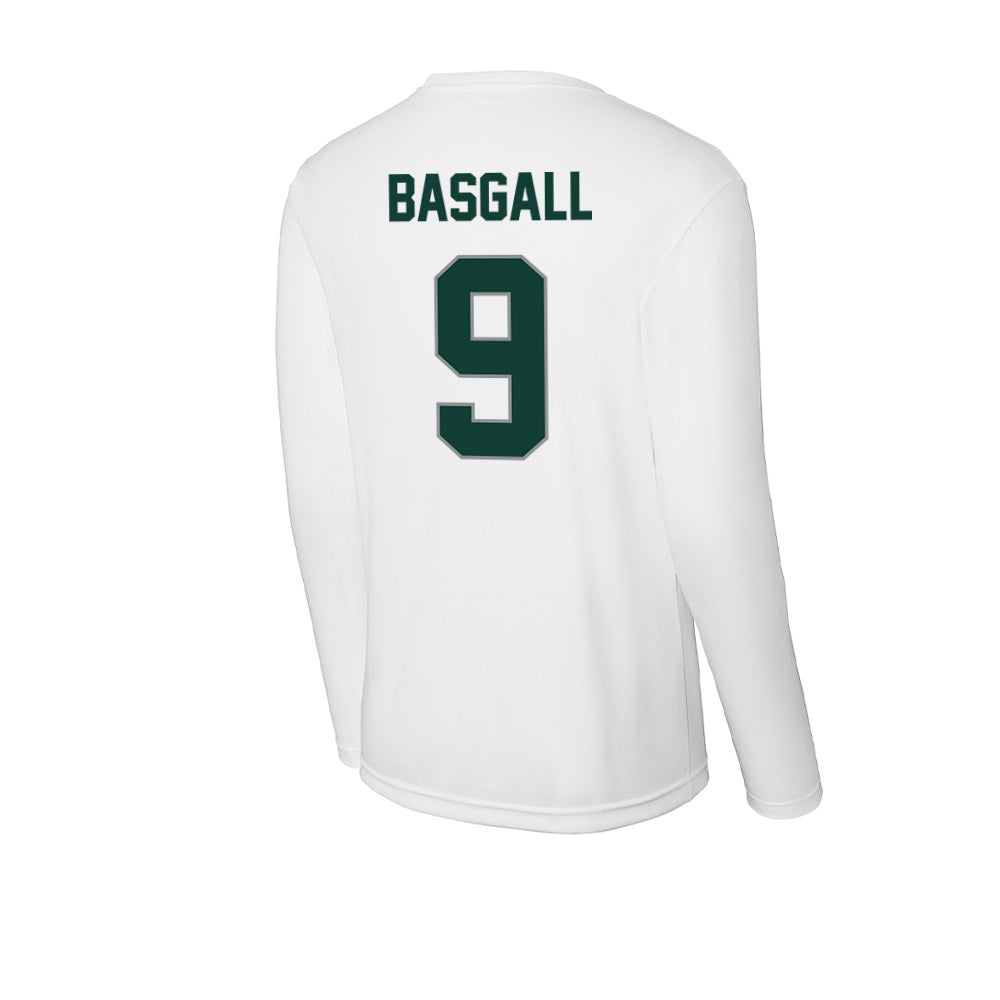 Michigan State - NCAA Men's Ice Hockey : Matthew Basgall - Activewear Long Sleeve T-Shirt