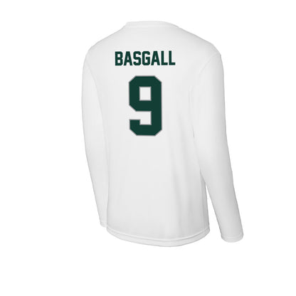Michigan State - NCAA Men's Ice Hockey : Matthew Basgall - Activewear Long Sleeve T-Shirt