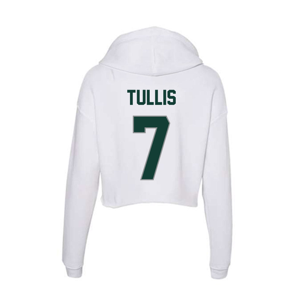 Michigan State - NCAA Football : Brandon Tullis - Women's Crop Fleece Hoodie-1