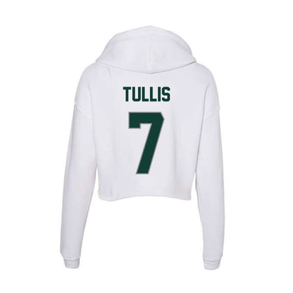 Michigan State - NCAA Football : Brandon Tullis - Women's Crop Fleece Hoodie-1