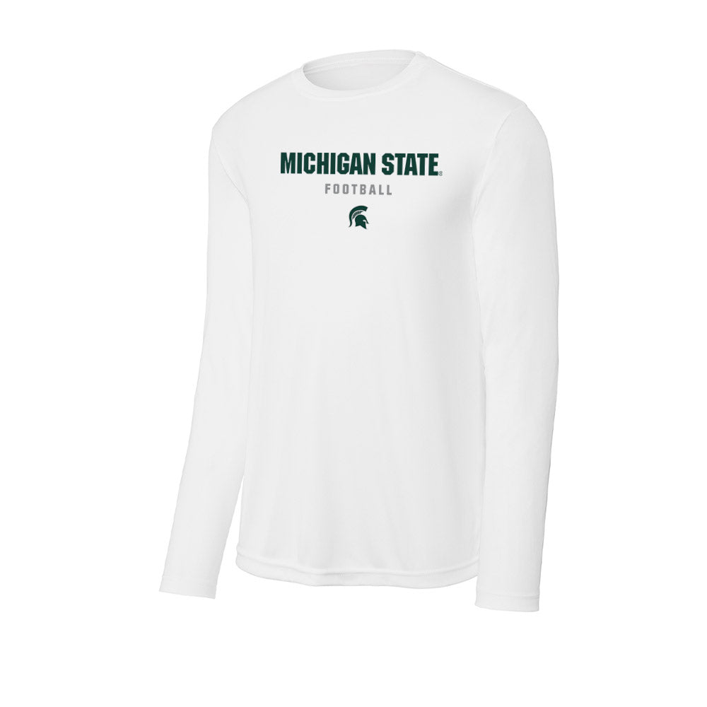 Michigan State - NCAA Football : Cal Thrush - Activewear Long Sleeve T-Shirt-0